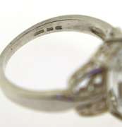 Sterling Silver Oval Cz Ring