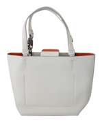 DOLCE & GABBANA  White #DG Women Hand Tote Borse Leather BEATRICE Bag