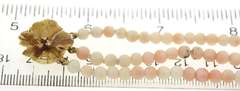 Vintage 14kt YG Coral and Diamond Bracelet