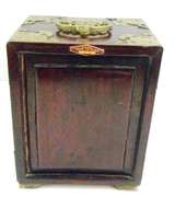 Chinese Rosewood & Jade Jewelry Box Chest