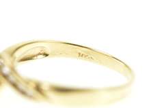 14K Yellow Gold Emerald Cut Sapphire Diamond Engagement Ring