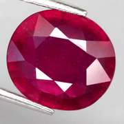 Fantastic 3.68ct oval cut rich blood red Ruby