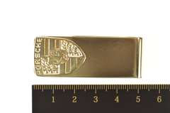 14K Yellow Gold Porsche Logo Car Enthusiast Money Clip