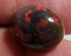 UNHEATED! Collectors 7.21ct smoldering black Opal