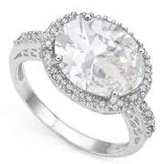 White Topaz Pendant in Sterling Silver