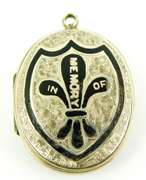 Antique 9CT Gold Mourning Hair Locket