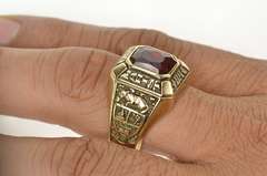 10K Yellow Gold 1969 Marist College Ornate Men's Class Ring