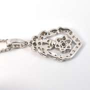 Sophisticated Diamond Pendant Necklace in 14K WG