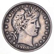1908-O Barber Half Dollar
