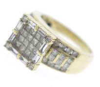 Fabulous Invisible Set w RBC & Baguette Diamond Ring