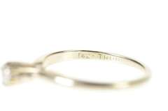 14K Yellow Gold Retro Classic Simple Diamond Solitaire Promise Ring