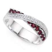 Genuine Ruby Silver Ring