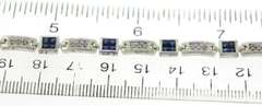 Wonderful Sapphire and Diamond Link Bracelet
