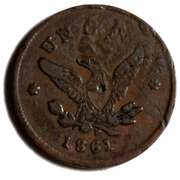 1861 Civil War Scarce State Illinois C W Store Card