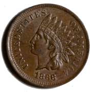 1866  Civil War Choice Brown BU Indian Head Cent