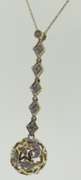 Amazing Set of Moon & Star Ball Drop Necklace w Earrings