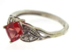 Sterling Silver Pink Sapphire Ring