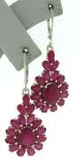 Sterling Silver Ruby Earrings