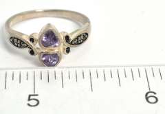 Vintage Sterling Silver Amethyst Ring