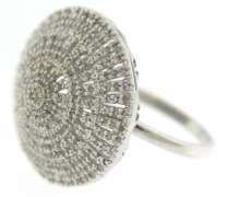 Sterling Silver Cluster Dome Ring