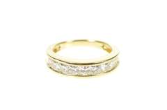 14K Yellow Gold 1.17 Ctw Princess Diamond Wedding Band Ring