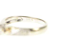 10K White Gold Diamond Inset Two Tone Classic Promise Ring