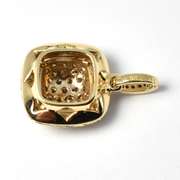 Tasteful Brown & White Diamond 14K YG Pendant