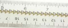 Gorgeous 14kt YG Triangle Link Cubic Zirconia Bracelet