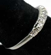 Cute Diamond Band Ring in 14KT White Gold