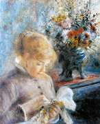 Pierre Auguste Renoir, Young Woman Sewing