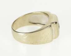 14K Yellow Gold 0.36 Ct Men's Diamond Retro Solitaire Wedding Ring