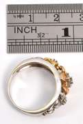 Snazzy 18k Floral Band with Diamonds