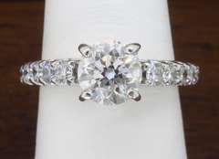 GSI Certified Diamond Engagement Ring