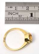 Lovely Citrine & Diamond Ring in 14 Yellow Gold
