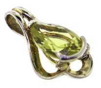 Sterling Silver Lemon Citrine Pendant