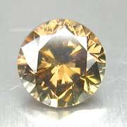 Real .30ct Australian Argyle cognac Diamond solitaire