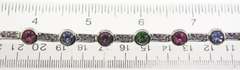 Silver Plated Multi Gemstone Bracelet