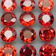 Excellent 6.75ct VS collection of top red orange Garnets