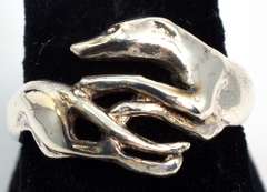 Sterling Silver Greyhound Ring