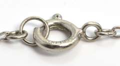 Vintage Sterling Silver Black Enamel Neckless