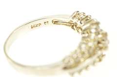 14K Yellow Gold 0.83 Ctw Diamond Round Cluster Engagement Ring