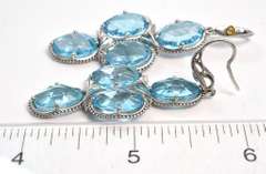 Tacori Sterling Silver Blue Topaz Earrings