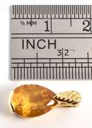 Pear Shaped Citrine Pendant