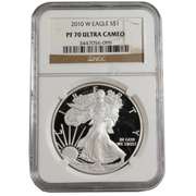 2010 W Proof NGC 70 Ultra Cameo Silver Eagle