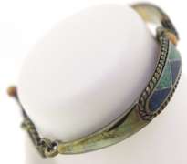 Sterling Silver Turquoise And Lapis Bracelet        Bracelet
