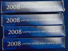 Lot of 4 2008 Proof Sets