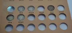 Barber or Liberty Dime book 48 coins