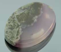 Artistic 58ct Chalcedony and Chlorite cabochon