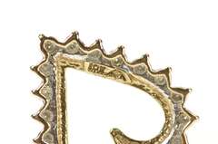 10K Yellow Gold 0.80 Ctw Diamond Classic Heart Love Symbol Pendant