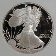 1992 S Proof NGC 69 Ultra Cameo Silver Eagle